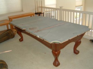 Proper pool table moving process in Eugene Oregon